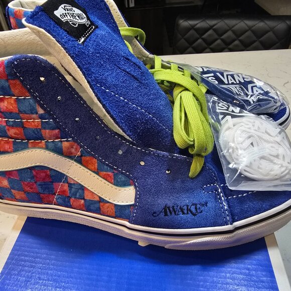 Vans x Awake Special Collab Edition Sk8-HI Blue/Red Size 10 SK8-HI NEW RARE SHOE - Picture 3 of 16